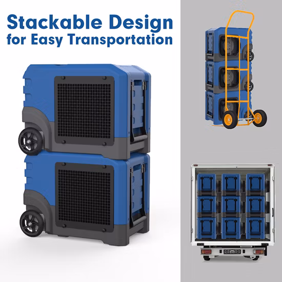 商業地下室の水害復旧 105 Ppd クロール スペース除湿機